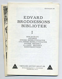 Thulins antikvariat. Katalog 81-82. Edvard…