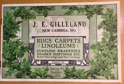 J. E. GILLELAND, RUGS CARPETS LINOLEUMS SPRING AND SUMMER CATALOG 1912