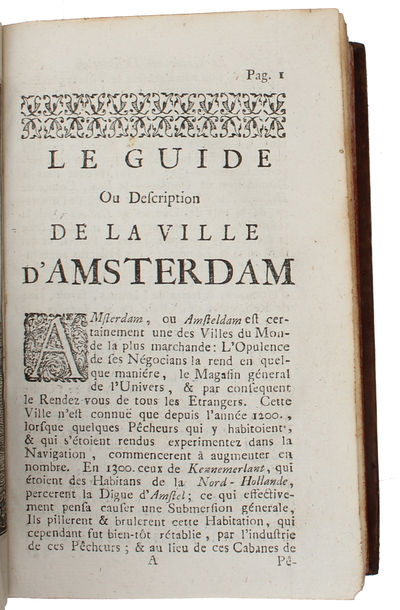 Le guide ou Nouvelle description d'Amsterdam, enseignant aux voyageurs, et aux negoçians sa splendeur, son commerce (...) (+) Le tarif des droits d'entrée & de sortie (...). (photo 3)