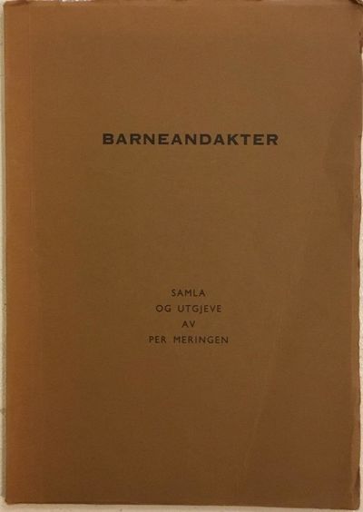 Barneandakter for heim og skule, barnelag og…