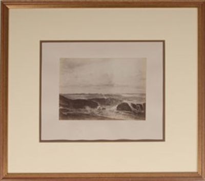 Aesthetic Movement James McNeill Whistler Autographed Photograph of Blue and Silver The Blue Wave Biarritz Reflecting Art for Art's Sake