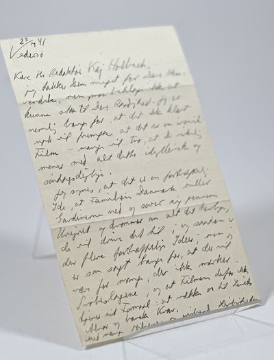 Egenhændigt brev.