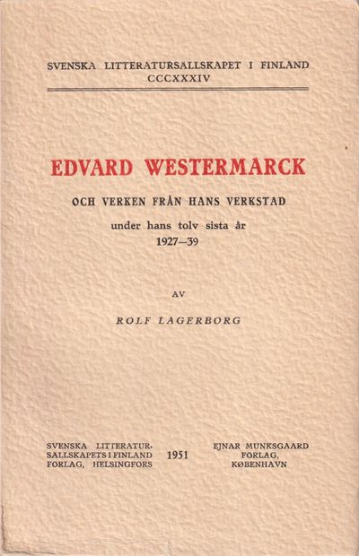 Om Edvard Westermarck och verken från hans…
