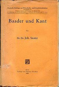 Baader und Kant.