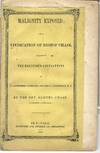 MALIGNITY EXPOSED; OR A VINDICATION OF BISHOP CHASE AGAINST THE MALICIOUS ACCUSATIONS OF AN ANONYMOUS PAMPHLET, PRINTED IN ANN-STREET, N.Y. BY THE REV. SAMUEL CHASE, JUBILEE COLLEGE