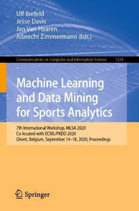 Machine Learning and Data Mining for Sports Analytics: 7th International Workshop, MLSA 2020,...