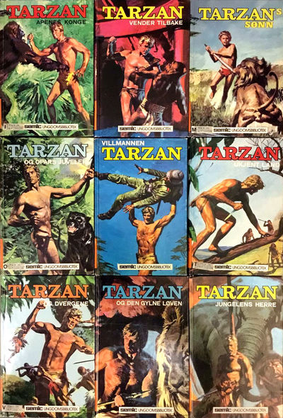 Tarzan. 1-9. På norsk ved Johan Saastad