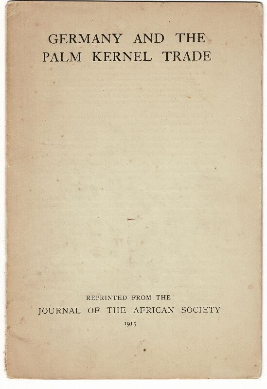 Germany and the palm kernel trade