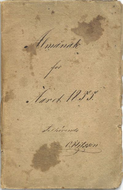 Almanakk for Aaret  efter Christi Fødsel 1855, beregnet til Christianias Observatoriums Polhøide - Længde øst Ferro. Udgiven af det Norske Universitet. (photo 3)