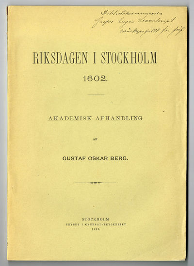 Riksdagen i Stockholm 1602.