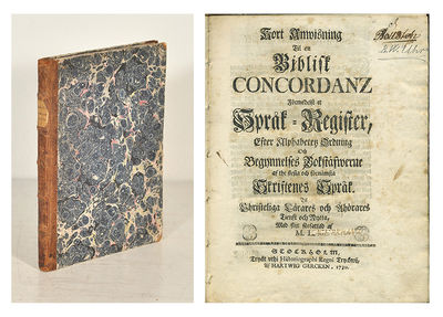 Kort anwisning til en biblisk concordanz…