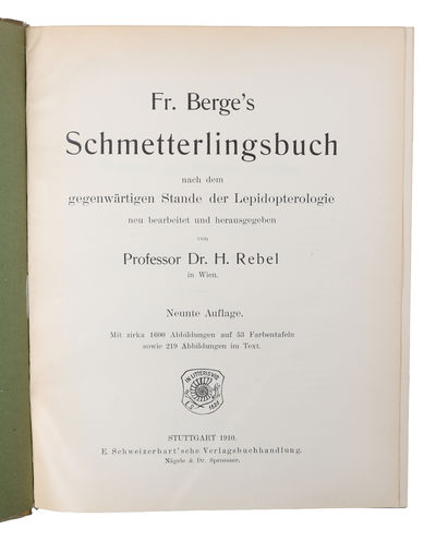 Schmetterlingsbuch nach dem gegenwärtigen Stande…