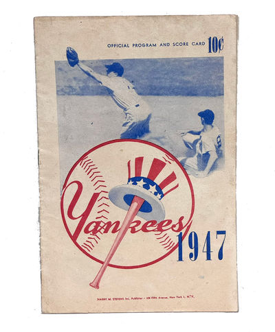 New York Yankees Official Program and Score Card, 1947