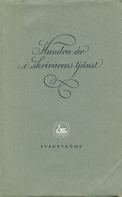 Hundra år i skrivarens tjänst. Utgiven med…