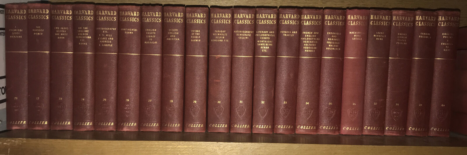 THE HARVARD CLASSICS! COMPLETE 52 Volume Set. Good Condition Red