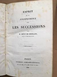 Esprit de la jurisprudence sur les successions by Fouet De Conflans
- 1839
- from philippe arnaiz (SKU: 100078934)