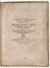 Apologia pro Galileo, Mathematico Fiorentino. Ubi disquiritur, utrum ratio philosopahndi, quam Galileus celebrat, faveat sacris scripturis, an adversetur.
