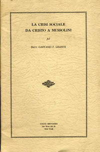La crisi sociale da Cristo a Mussolini.