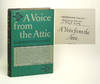 A VOICE FROM THE ATTIC. Signed
