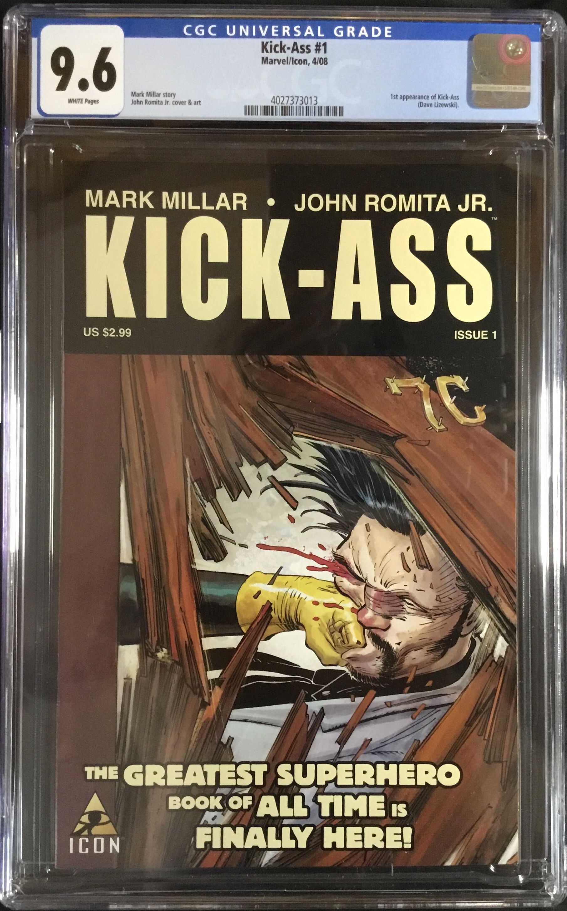 KICK ASS No. 1 (April 2008) 1st. appearance of Dave Lizewski
