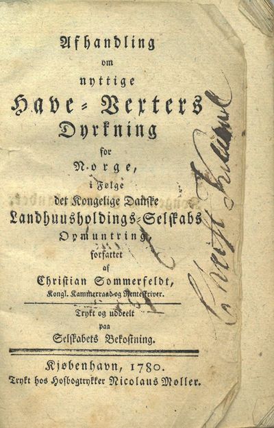 Afhandling om nyttige Have-Vexters Dyrkning for…