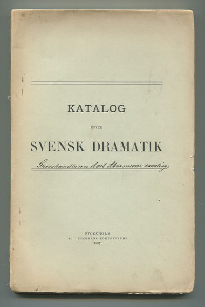 En större och sällsynt samling af svensk…