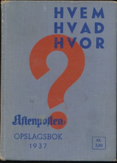Hvem Hva Hvor 1937