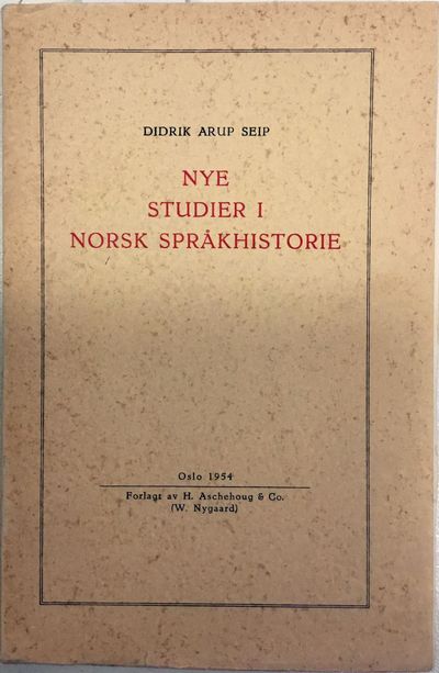 Nye studier i norsk språkhistorie. Til Didrik…