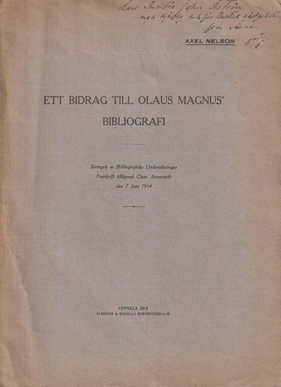 Ett bidrag till Olaus Magnus' bibliografi [=…