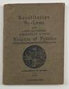 Constitution of the Grand Lodge of Knights of Pythias of North America, South America, Europe, Asia, Africa and Australia. Jurisdiction of Kansas