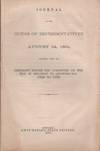 Journal of the House of Representatives August 24, 1864, Together With the Testimony Before the Committee on the Bill in Relation to Allowing Soldiers to Vote