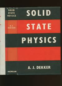 Solid State Physics by Dekker, Adrianus J - 1967