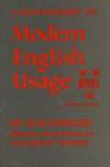 A Dictionary Of Modern English Usage
