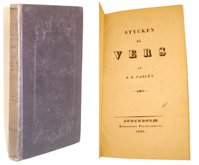 Stycken på vers af J. G. Carlén.