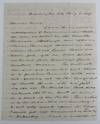 [Manuscript Letter Partially Concerned with Luring Members of the Famous Randolph Freedpeople to Voluntarily Return to Slavery in Virginia]