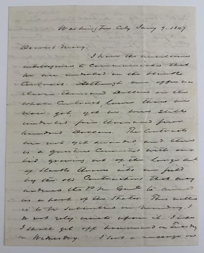 [Manuscript Letter Partially Concerned with Luring Members of the Famous Randolph Freedpeople to Voluntarily Return to Slavery in Virginia]