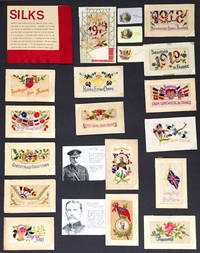 Collection of unusual World War I French Silk postcards, including two portrait silks of General...