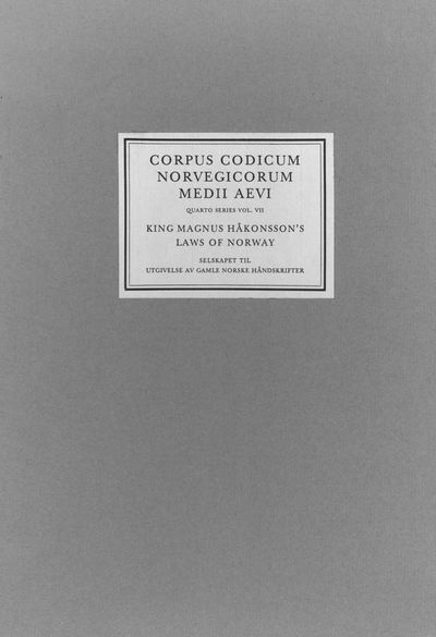 King Magnus Håkonsson’s laws of Norway and other legal texts. Gl. Kgl. Saml. 1154 fol. in The Royal Library, Copenhagen. With introduction by Magnus Rindal and Knut Berg. (photo 3)