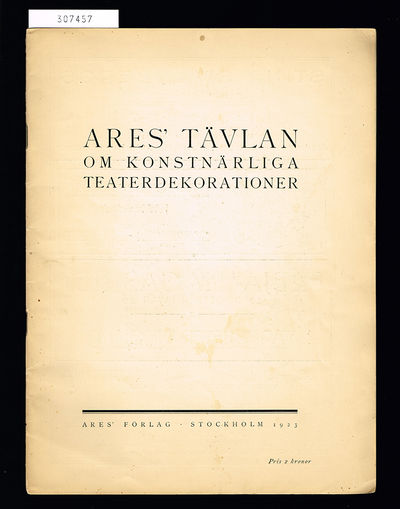 Ares' Tävlan om konstnärliga teaterdekorationer.…