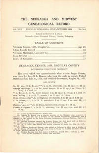 The Nebraska and Midwest Genealogical Record Vol. XVII, No. 3-4, July-October 1939