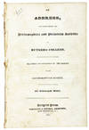 An Address, Delivered Before the Peithessophian and Philoclean Societies of Rutgers College