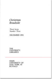 CHRISTMAS BROADSIDE: Buffalo Nights