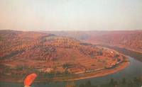 Fall along the Allegheny River, East Brady, Pa unused Postcard