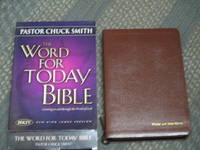 The Word for Today Bible-Brown Leather