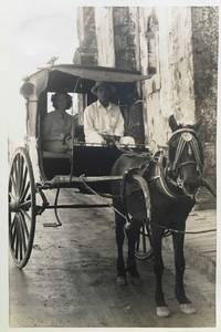Four large photograph and postcard albums depicting the travels of Elvira Young and later with...