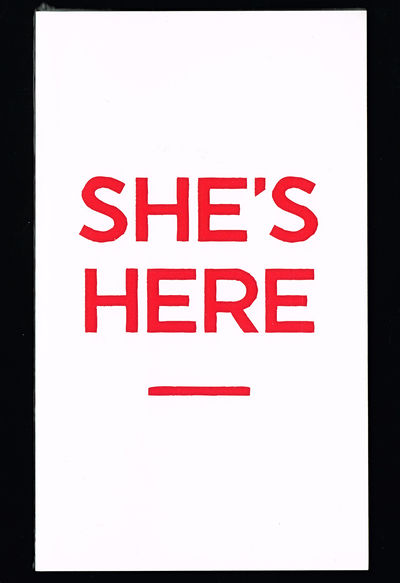 She's here.