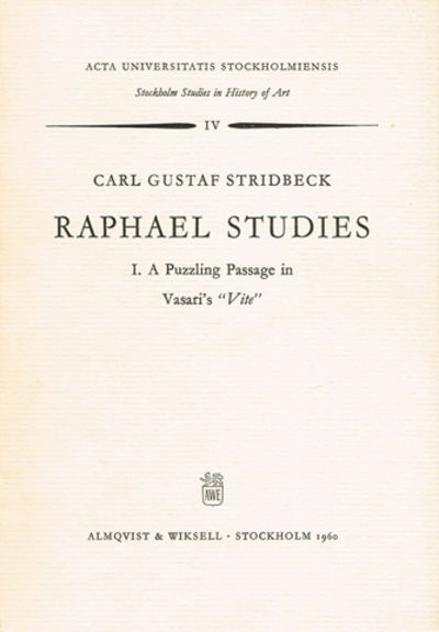 Raphael Studies. 1. A Puzzling Passage in…