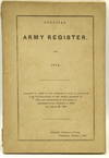 [MILITARY] OFFICIAL ARMY REGISTER, FOR 1852
