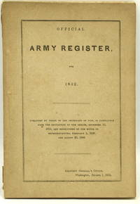 OFFICIAL ARMY REGISTER, FOR 1852