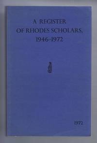 Register of Rhodes Scholars 1946-1972